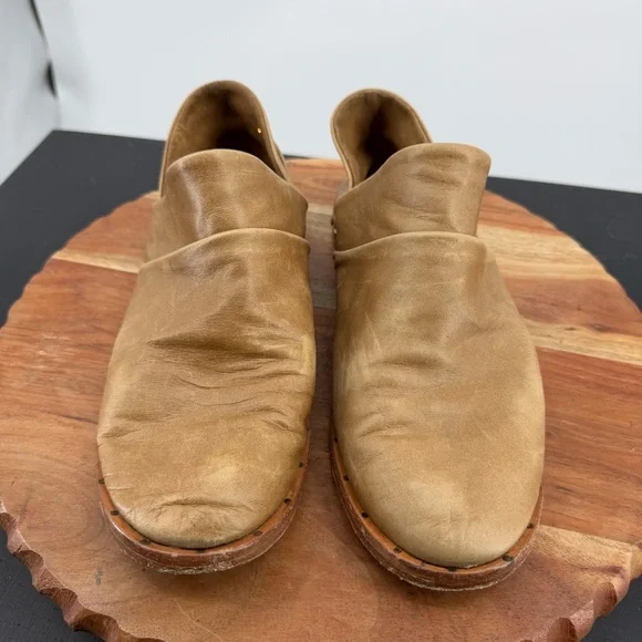 Beek Puffin booties in saddle vegetable-tanned leather beige sz 8.5 - Picture 2 of 7